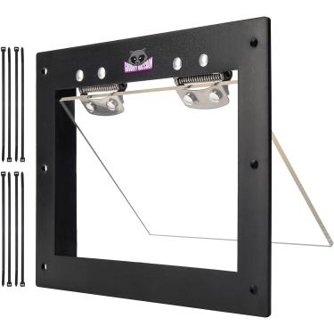 Imagem de Artowell Porta de despejo unidirecional de guaxinim - Excluidor sem contato com armadilha de guaxinim para espaços ao ar livre como sótãos, chaminés e embaixo do decks. Resultados rápidos, fácil