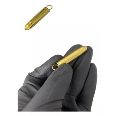 Imagem de Pingente Cápsula Munição Banhado A Ouro 18K - Tojoia18K