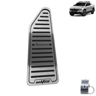 Imagem de Descanso de Pé Fiat Toro Ultra 2016 A 2021 Aço Inox Preto