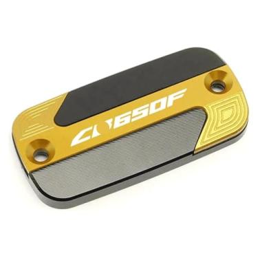 Imagem de Acessórios de motocicleta Tampa de óleo do cilindro de freio dianteiro compatível com CB650F CB 650F CB650 F 2014-2018 (ouro)