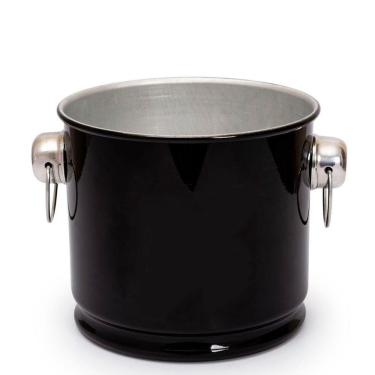 Imagem de Balde De Gelo E Cerveja Térmico Em Alumínio 12L Grande Black