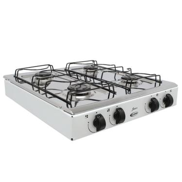 Imagem de Fogão Gás Portátil Sobrepor Mesa Inox 4 Bocas - Clarice [0]