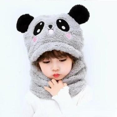 Imagem de Gorro E Cachecol De Inverno Para Meninas E Meninos, Estilo Cartoon, Pa