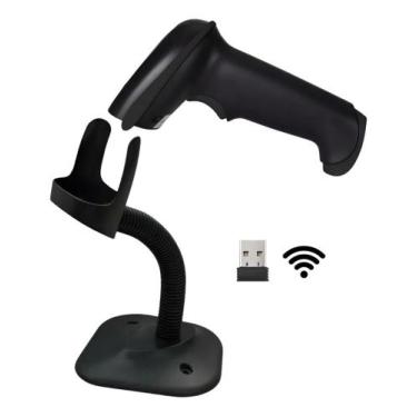 Imagem de Leitor de Código de Barras e Qr Code Pix LW200 Sem Fio + Suporte Nonus