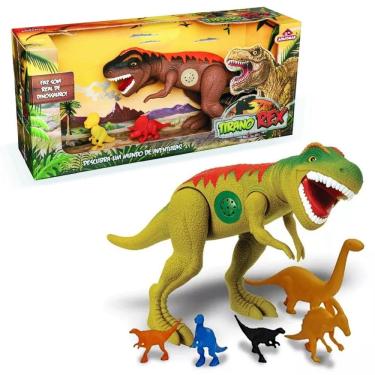 Imagem de Brinquedo Dinossauro Tirano Rex Com Som 43 cm Vinil 0824