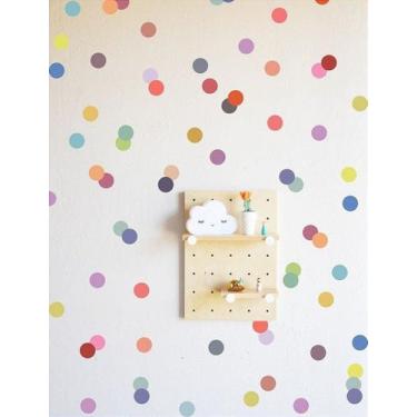 Imagem de Adesivo de Parede Infantil Bolinhas Coloridas - 120 Unidades de 4 cm -