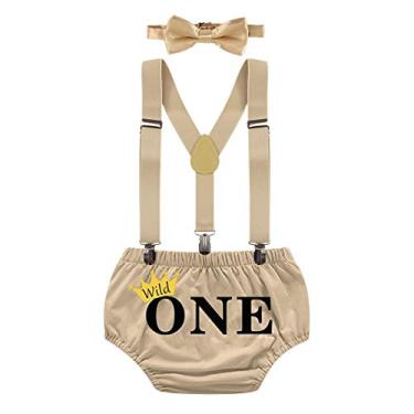 Imagem de FMYFWY Wild One Conjunto de roupas de festa de aniversário de 1º aniversário para meninos e meninas
