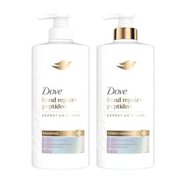 Imagem de Kit Dove Bond Repair + Peptídeo Shampoo 600ml + Condicionador 600ml