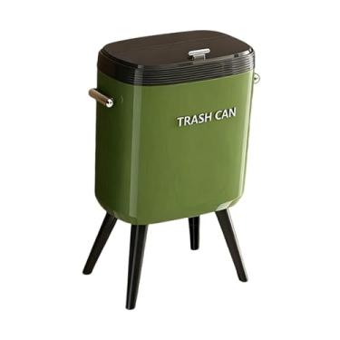 Imagem de YWJLQH Lixeira com Pernas Lixeira para Resíduos de Papel para Banheiro E Escritório, Verde, Tamanho real