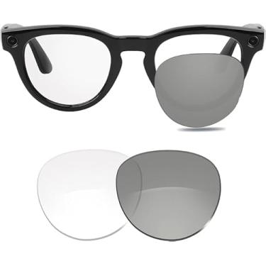 Imagem de Glintbay Lentes de óculos de sol de substituição 100% precisas para óculos de sol Ray-Ban Meta Headliner RW4009 50 mm-fotocromática, transparente, não polarizada