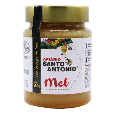 Imagem de Mel Com Pedaços de Favo Apiário Santo Antonio 500g