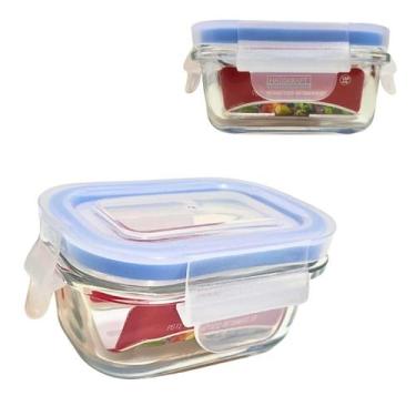 Imagem de Pote De Vidro Retangular Tampa Hermética Snacks Nuts 120ML - HAUSKRAFT