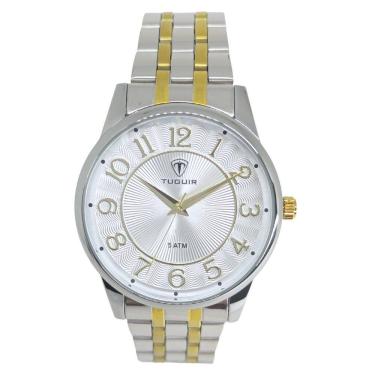 Imagem de Relógio Feminino Tuguir Analógico 2134 Prata e Dourado