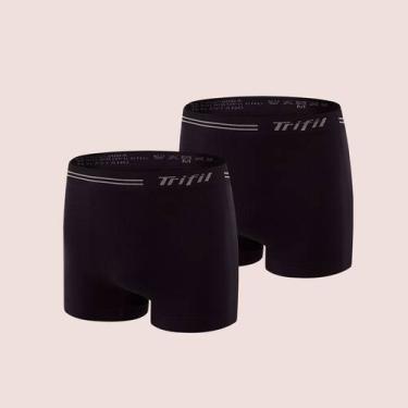 Imagem de Kit Com 2 Cuecas Box Masculina Trifil Sem Costura Microfibra Lisa Bási