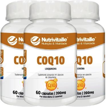 Imagem de KIT 03 COQ10 200MG 60CAPS NUTRIVITALLE