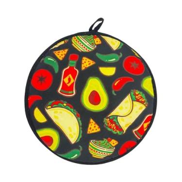 Imagem de Generic Bolsa aquecedora de tortilhas de 12 polegadas para tacos, naan e rolinhos de pizza, bolsa de armazenamento para guardar tortilhas para camping,