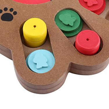 Imagem de Pssopp Vara de Mascar, Brinquedos de Mastigar de Madeira para Cães, Brinquedo Divertido e Educativo para Cães, 8,5 X 9,3 Polegadas para e Gatos Ativos (Pata)