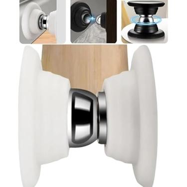 Imagem de Kit 2 Trava Porta Fixador Magnético Dupla Face Parafuso Prendedor Pequeno Segurador de Kit para 2 Portas