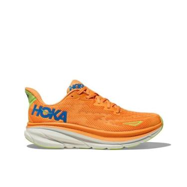 Imagem de HOKA Tênis masculino Clifton 9 Textile, Solar Flare/Alface, 42