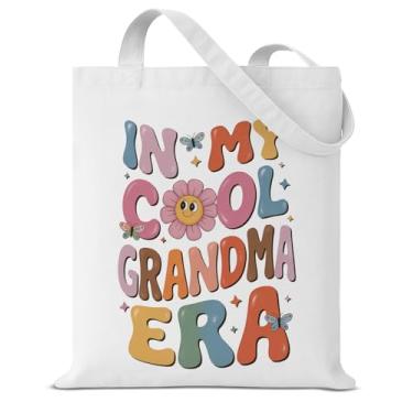 Imagem de Bolsa de ombro para mulheres em My Cool Grandma Era, reutilizável, para compras, academia, avó, presentes