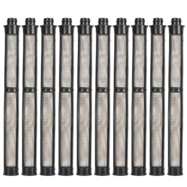 Imagem de 10 peças de filtro de pistola de pulverização sem ar de malha 60, filtro de pistola de pintura sem ar, acessórios de pintura de alta eficiência, substituição de filtro de pistola de pulverização para
