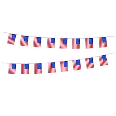Imagem de 7M Bandeira Americana Bandeiras dos EUA Impressas Estrelas e Listras para Decoração de Festa em Casa e Pub Bandeira Nacional Banner para Eventos e Celebrações Patrióticas