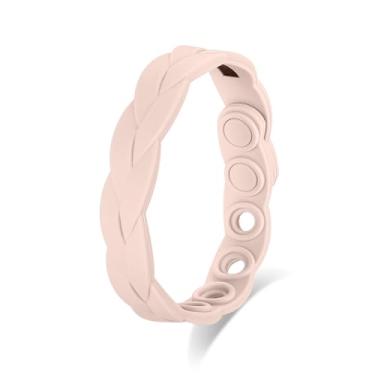 Imagem de Metzm Pulseira de silicone ajustável para homens, mulheres, à prova d'água, pulseiras de silicone para eventos, surfista náutico, esportes, pulseiras de borracha para pulseiras, joias e presentes, One