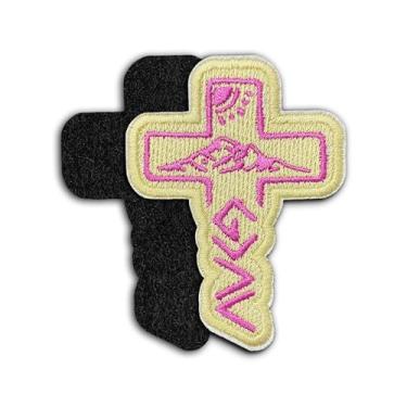 Imagem de Patch de gancho e laço de cruz cristã, 7,6 cm, religioso inspirador, amante de Jesus, versículo da Bíblia, apliques de tecido bordado para caminhoneiro, chapéus, roupas, mochilas, acessórios
