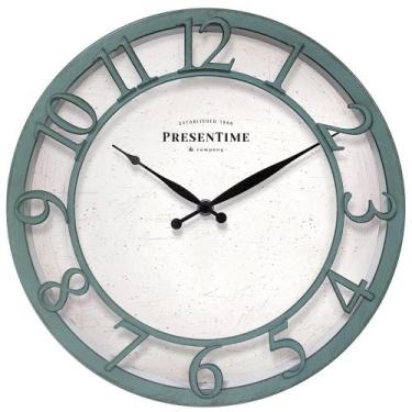Imagem de Relógio de parede Presentime & Co Farmhouse Series 33cm Aged Teal