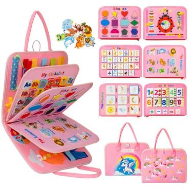 Imagem de Brinquedos Montessori para crianças Busy Board AIXMEET de 1 a 4 anos (