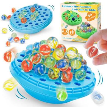 Imagem de Jogo Marble Balance INKZOO Jogo de empilhamento de mármore para crianç