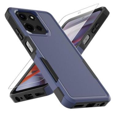 Imagem de Capa de telefone yuanming Moto G 5G 2025 Military Drop Tested azul