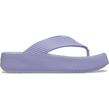 Imagem de Sandália crocs getaway groove platform flip mystic purple, 35, Mystic 