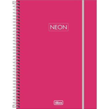 Imagem de Caderno Espiral Capa Plástica Universitário 1 Matéria Neon Fit Feminin