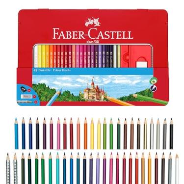 Imagem de Faber-Castell Classic Colored Pencils Tin Set, 48 Vibrant Colors In Sturdy Metal Case