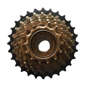 Imagem de Roda Livre Bike Urbana Mtb Bicicleta 7v Marrom Index 14/28d - Saiguan