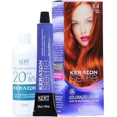 Imagem de Keraton Coloração Selfie 50G E 75Ml Nº 8.4 Louro Claro Cobre