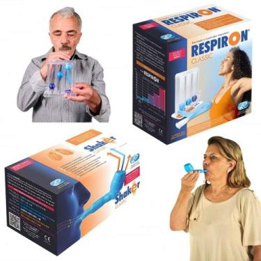 Imagem de Kit Respiron Classic + Shaker Classic Fisioterapia Respiratória NCS - 