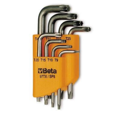 Imagem de Jogo De Chave Torx Tipo L Beta Com 8 Chaves E Suporte - 97tx-sc8