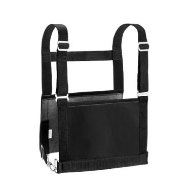 Imagem de DuckcowsC Peitoral de número de expositor preto ajustável para 4-H/FFA, testes de cães pastores, shows de raça