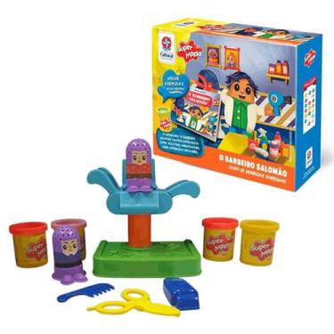 Imagem de Livro O Barbeiro Salomão Com Super Massa De Modelar Estrela