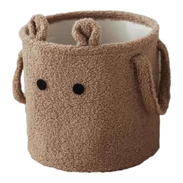 Imagem de ShengQuanHao Caixa para Brinquedos de Cachorro, Cesto Organizador para Animais de Estimação, Balde Organizador para Quarto Infantil, Cesto de Roupa Suja, para Anim, Coffee M