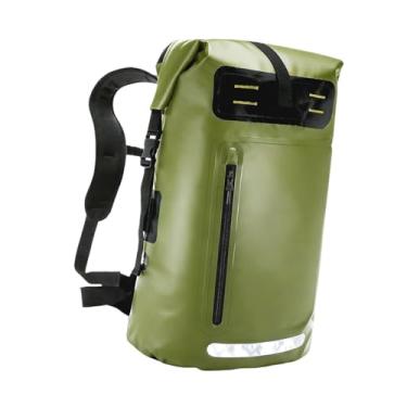 Imagem de harayaa Mochila impermeável, mochila para caminhadas, PVC, para mochilão, trekking, esportes e viagens, para atividades ao ar livre.