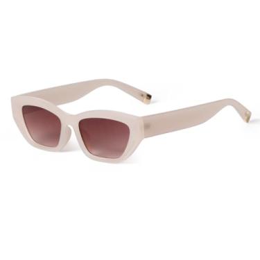 Imagem de HCHES Óculos de Sol Retrô Vintage Feminino Masculino UV400 Casual Clássico para Uso Externo Feminino(7)