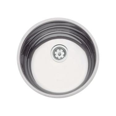 Imagem de Cuba de Embutir Tramontina Luna 38 cm em Aço Inox Polido Standard com Válvula
