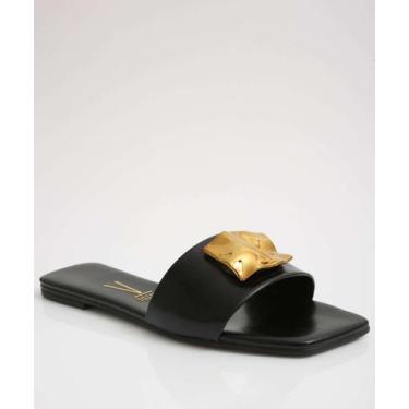 Imagem de Rasteirinha Feminina Vizzano-11154, Preto, 36