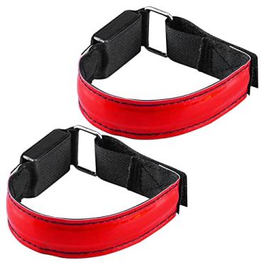 Imagem de Braçadeira de LED Recarregável via USB para Corrida Noturna Equipamento Ciclismo