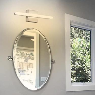 Imagem de Luz de Espelho LED Arandelas de Parede Banheiro Arandela Moderna Sombra Acrílica Iluminação de Imagem Penteadeira Iluminação de Parede para Banheiro Sala de Estar Armário Espelho Escada (Luz Neutra