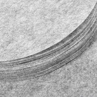 Imagem de Divisores de pratos feltro macio separadores panelas almofadas protetoras para assadeiras potes armazenamento em armários jantar chinês proteção contra arranhões e lascas ecológico leve 24 unidades