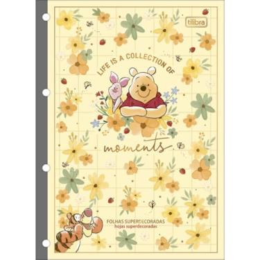 Imagem de Bloco para Fichário, Tilibra, Universitário, Pooh, 80 Folhas, 63 Gramas, 200 mm x 275 mm, Pacote com 4